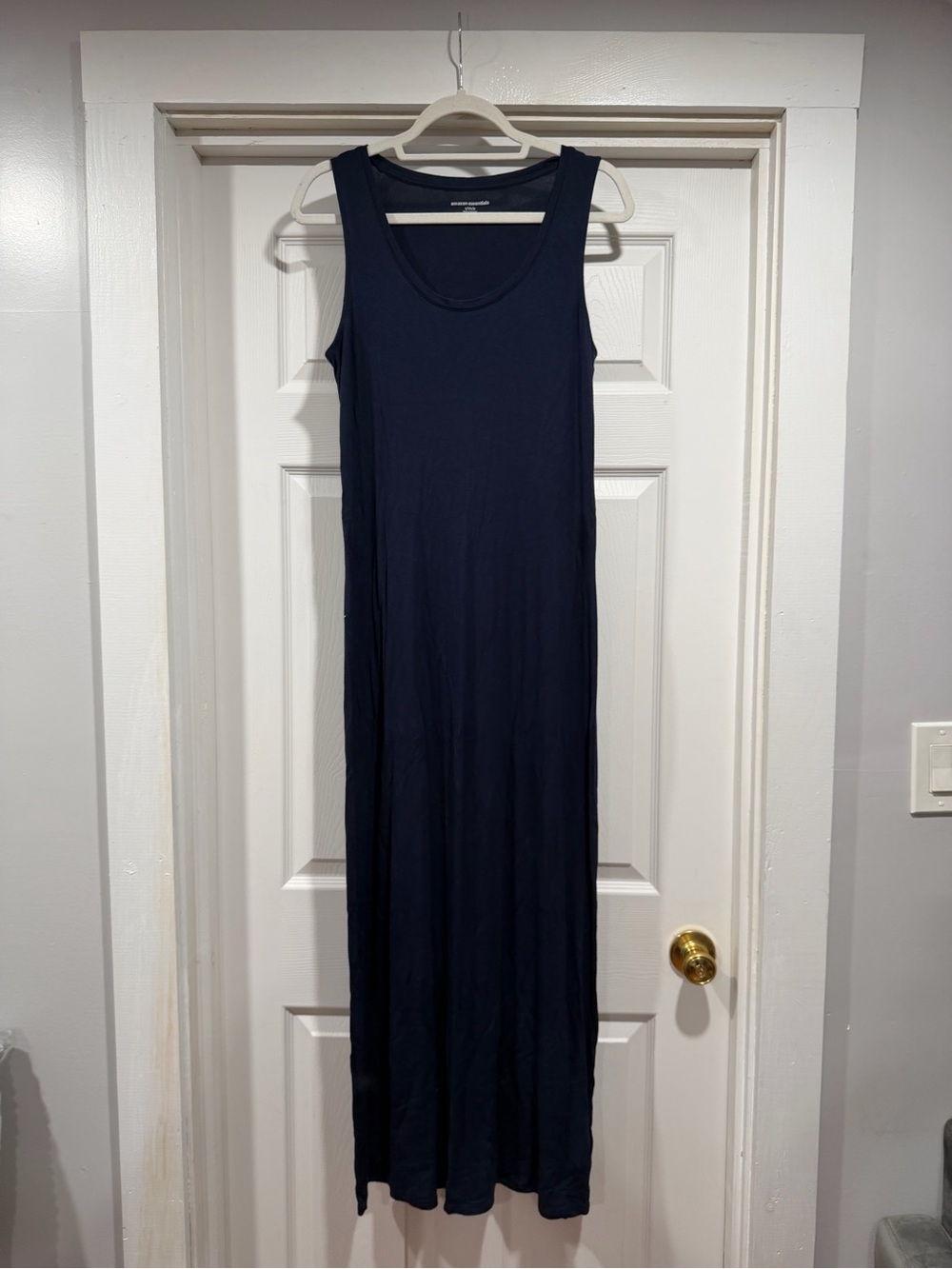 Amazon Essentials Navy Sleeveless Maxi Tank Dress